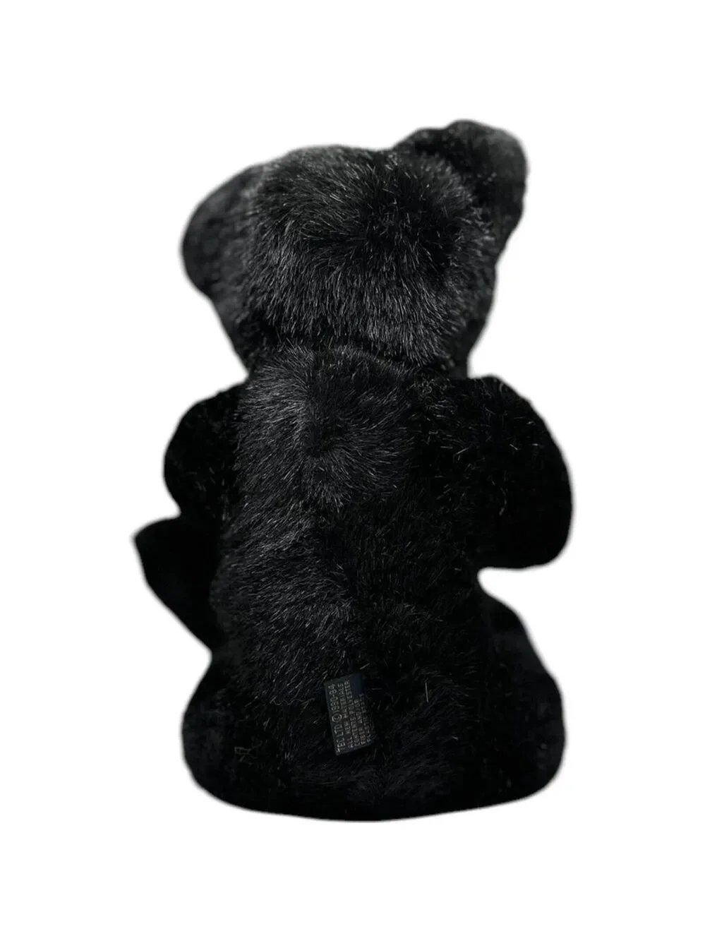 Boyds Bears The Archive Collection Black Teddy Bear #1364 Plaid Bow & Paws VTG